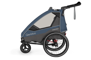 Qeridoo Sportrex 1 Fahrradanhänger Einsitzer - Jeans Blue Limited