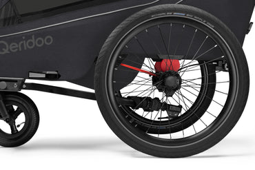 Qeridoo Kidgoo 2 New 2026 Fahrradanhänger Zweisitzer - Phantom Grey