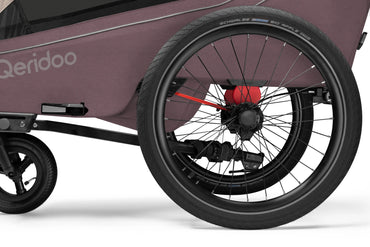 Qeridoo Kidgoo 2 New 2026 Fahrradanhänger Zweisitzer - Wildberry Violet