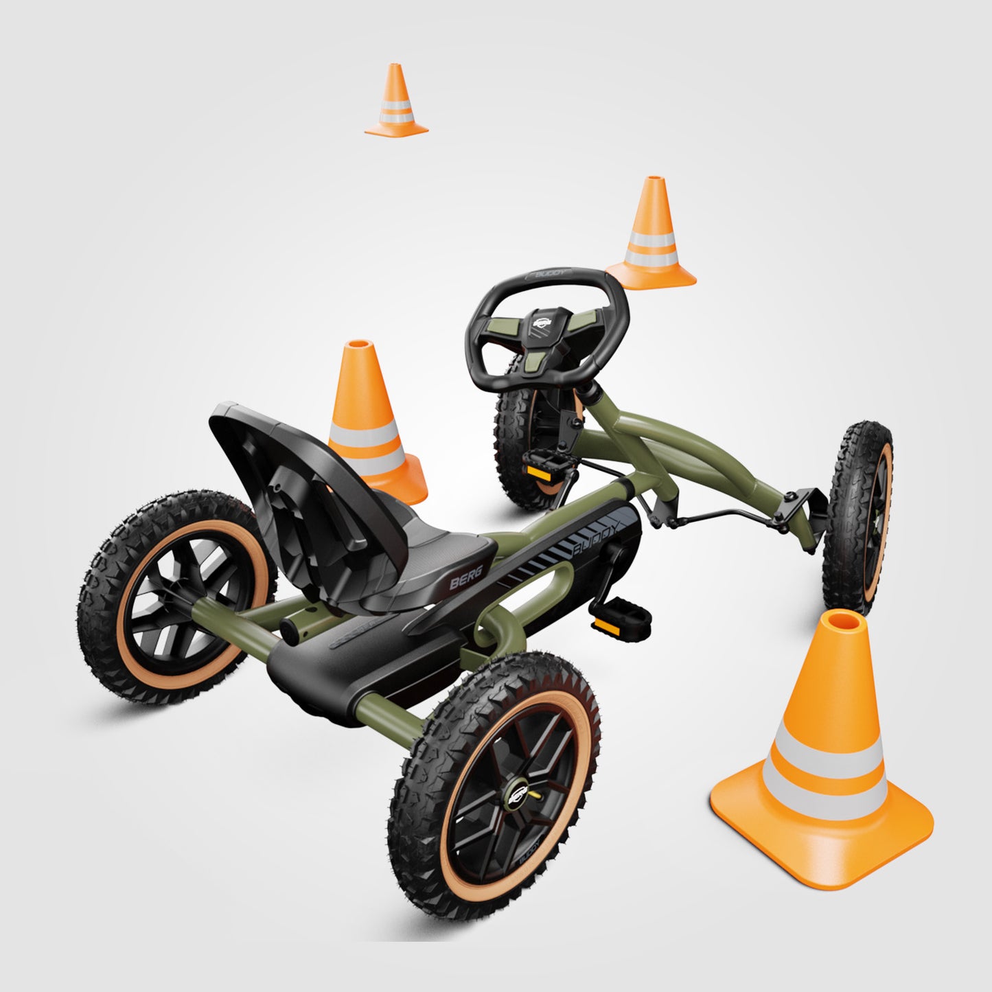 BERG Gokart Buddy Trail Grün - Sonderedition
