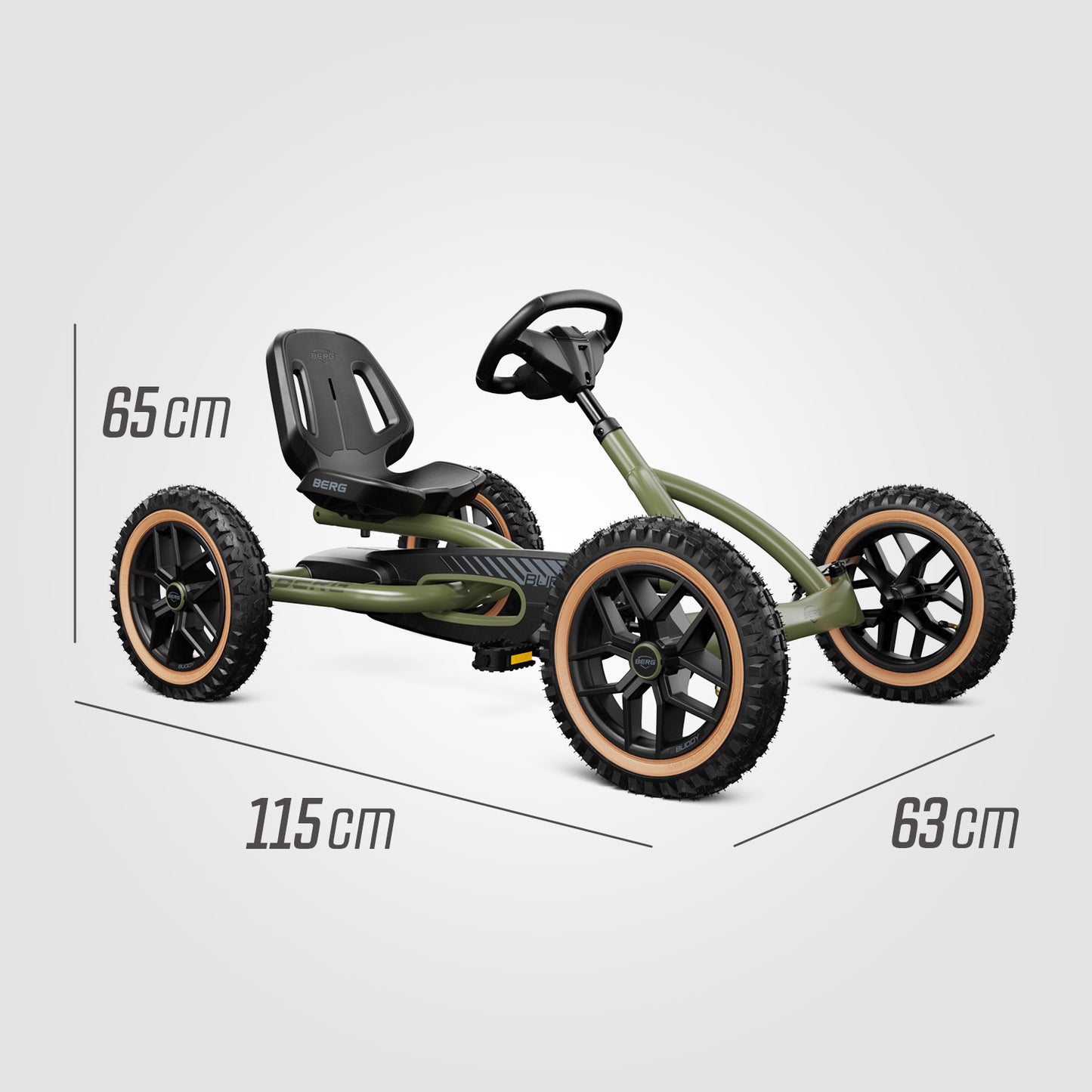 BERG Gokart Buddy Trail Grün - Sonderedition