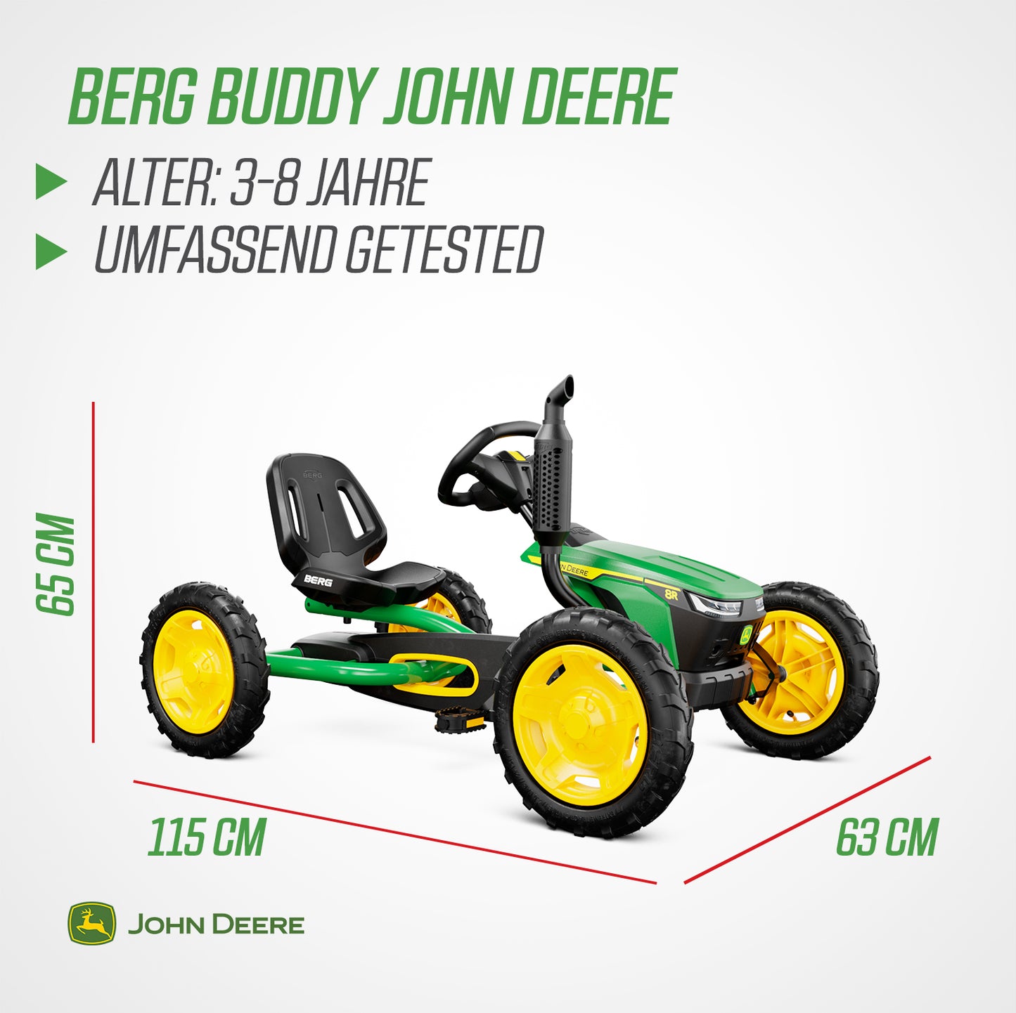 BERG Gokart Buddy John Deere 3.0