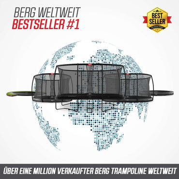 BERG Ultim Champion FlatGround 500 + Sicherheitsnetz Deluxe XL