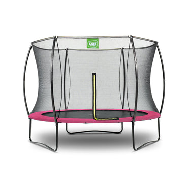 EXIT Trampolin auf Füßen rund Silhouette 244 cm pink