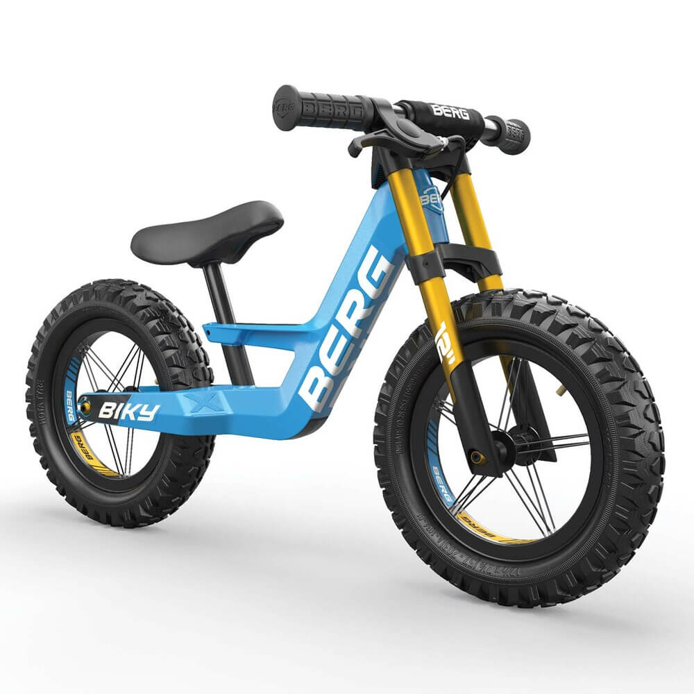 BERG Biky Cross Blue balance bike with handbrake –