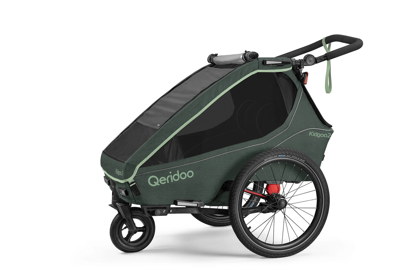 Qeridoo Kidgoo 2 Fidlock Edition 2024 - Bicycle Trailer Two-Seater