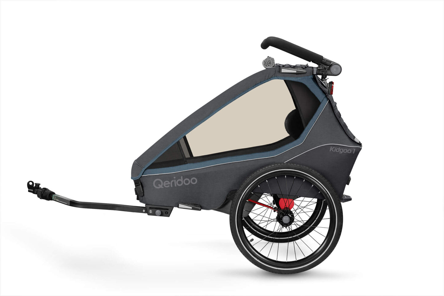 Qeridoo Kidgoo 1 Fahrradanhänger Einsitzer - Navy Blue 2023