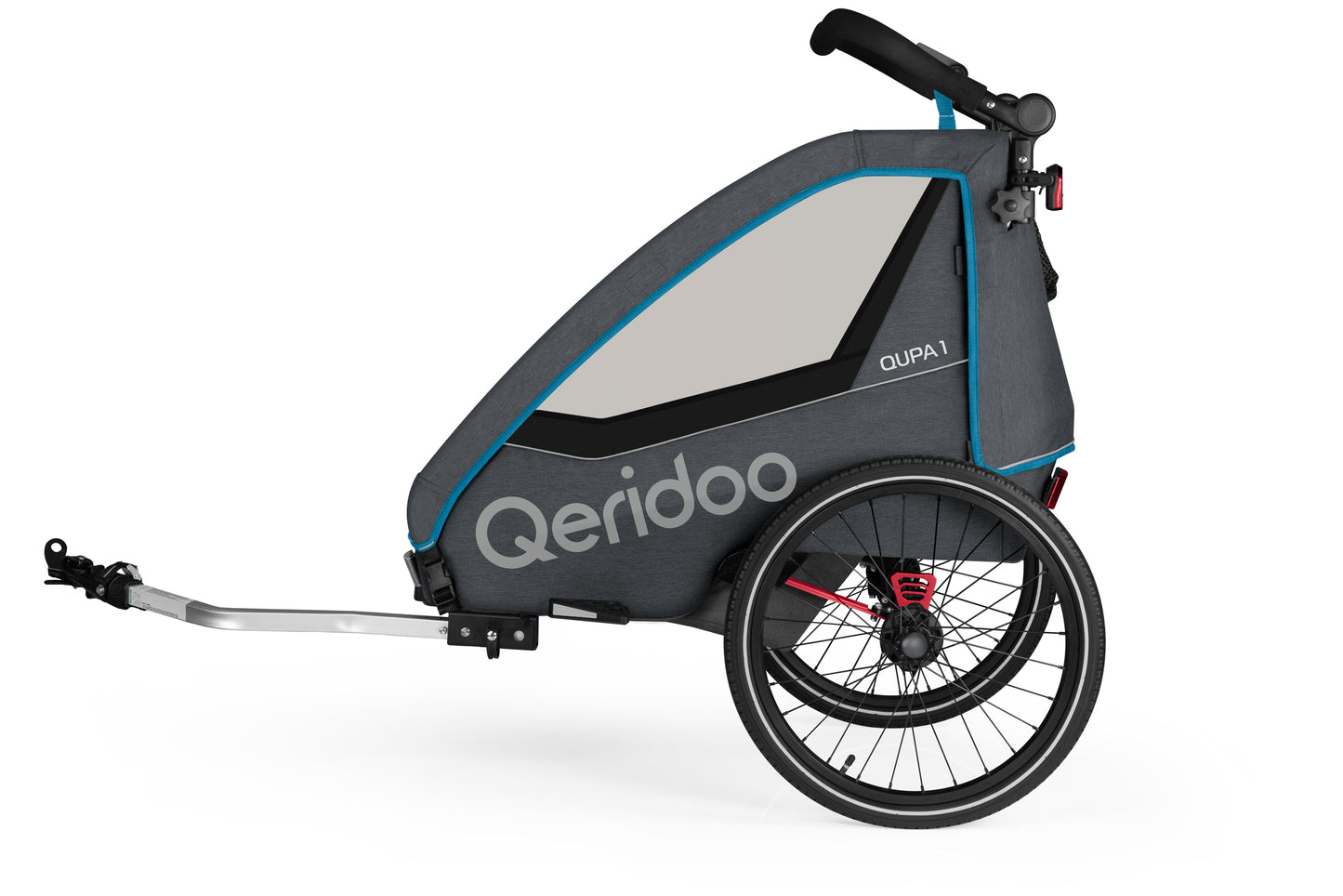 Qeridoo QUPA1 Blau Seite Trailer