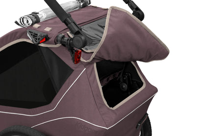 Qeridoo Kidgoo 2 Fidlock Edition 2024 - Bicycle Trailer Two-Seater