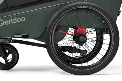 Qeridoo Kidgoo 2 Fidlock Edition 2024 - Bicycle Trailer Two-Seater