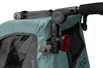 Qeridoo QUPA 1 Plus Fahrradanhänger Einsitzer - Mineral Blue