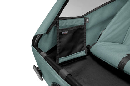 Qeridoo QUPA 1 Plus Fahrradanhänger Einsitzer - Mineral Blue