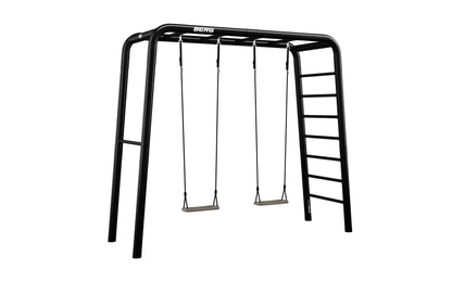 BERG PlayBase Medium Horizontal Bar/Ladder with 2 Wooden Swing Seats 