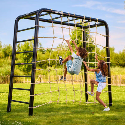 BERG PlayBase Medium Horizontal Bar/High Bar with Wooden Swing Seat &amp; Trapeze 