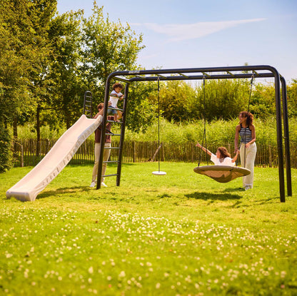 BERG PlayBase Large Horizontal Bar/Ladder with Baby Swing &amp; Nest Swing 