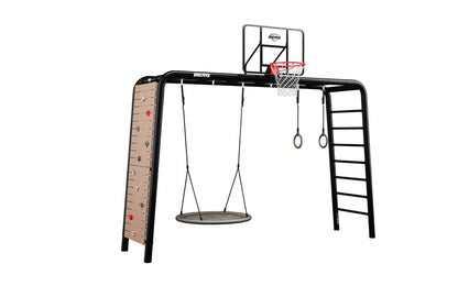 BERG PlayBase Large Horizontal Bar/Ladder with Baby Swing &amp; Nest Swing 