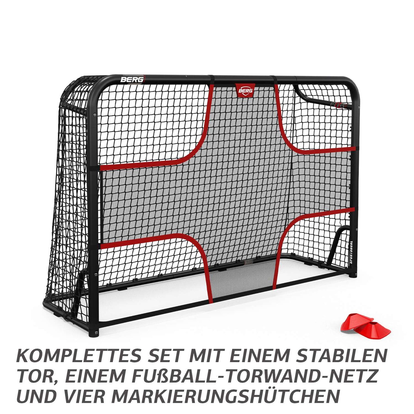BERG SportsGoal Torwand Netz M 240x160cm mit Torwand-Netz