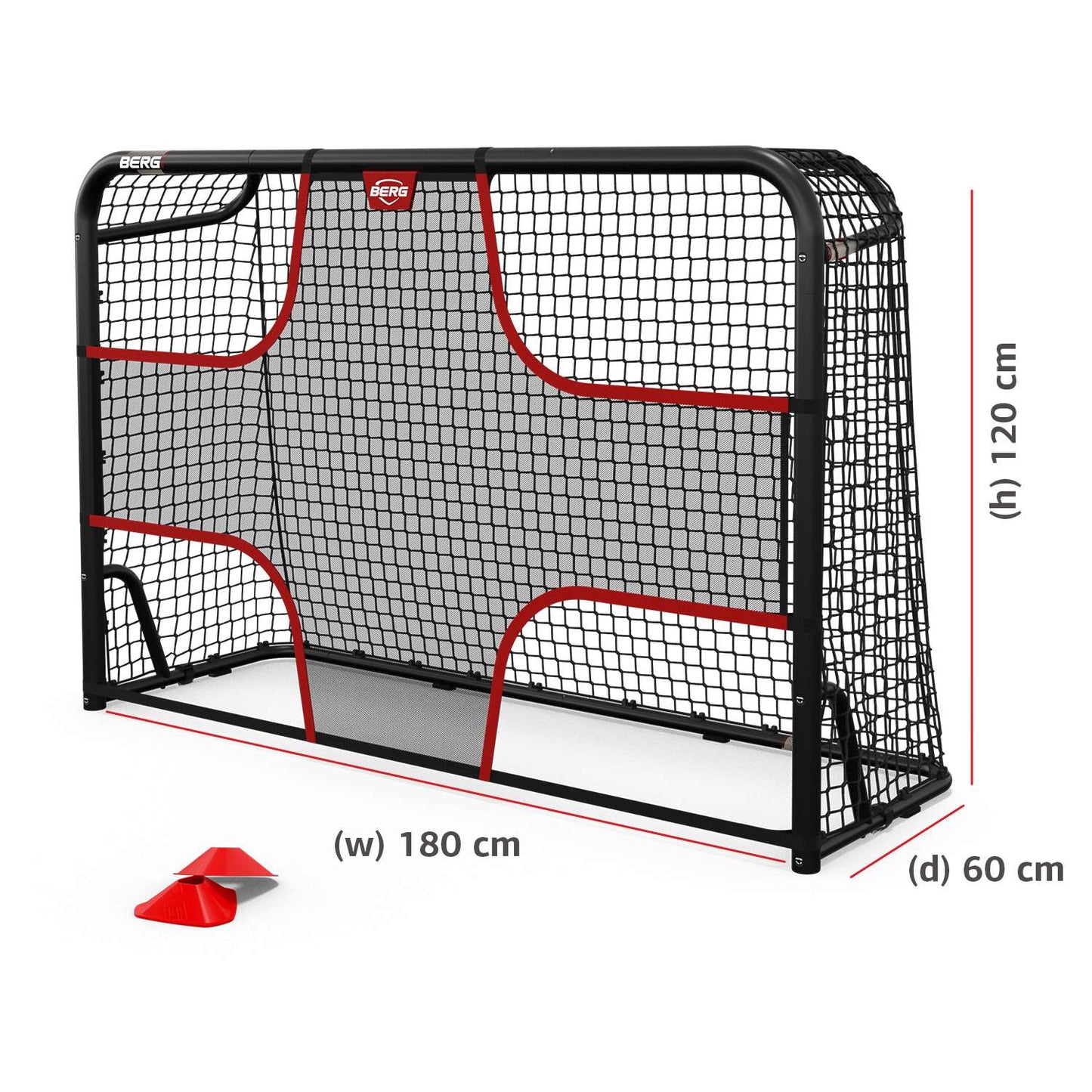 BERG SportsGoal Torwand Netz S 120x180cm mit Torwand-Netz