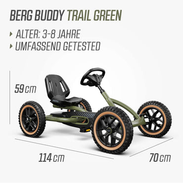 BERG Gokart Buddy Trail Grün - Sonderedition