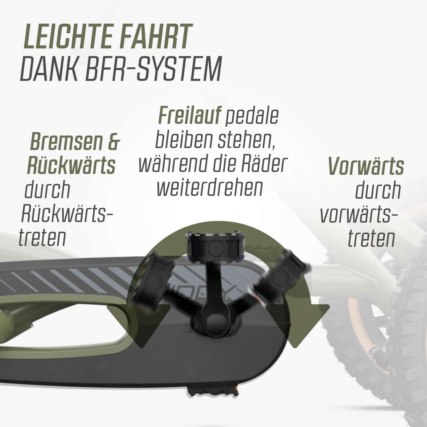 BERG Gokart Buddy Trail Grün - Sonderedition