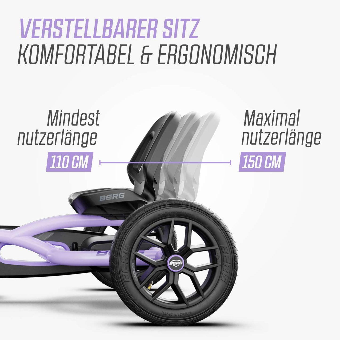 BERG Gokart BERG Buddy Purple-lila