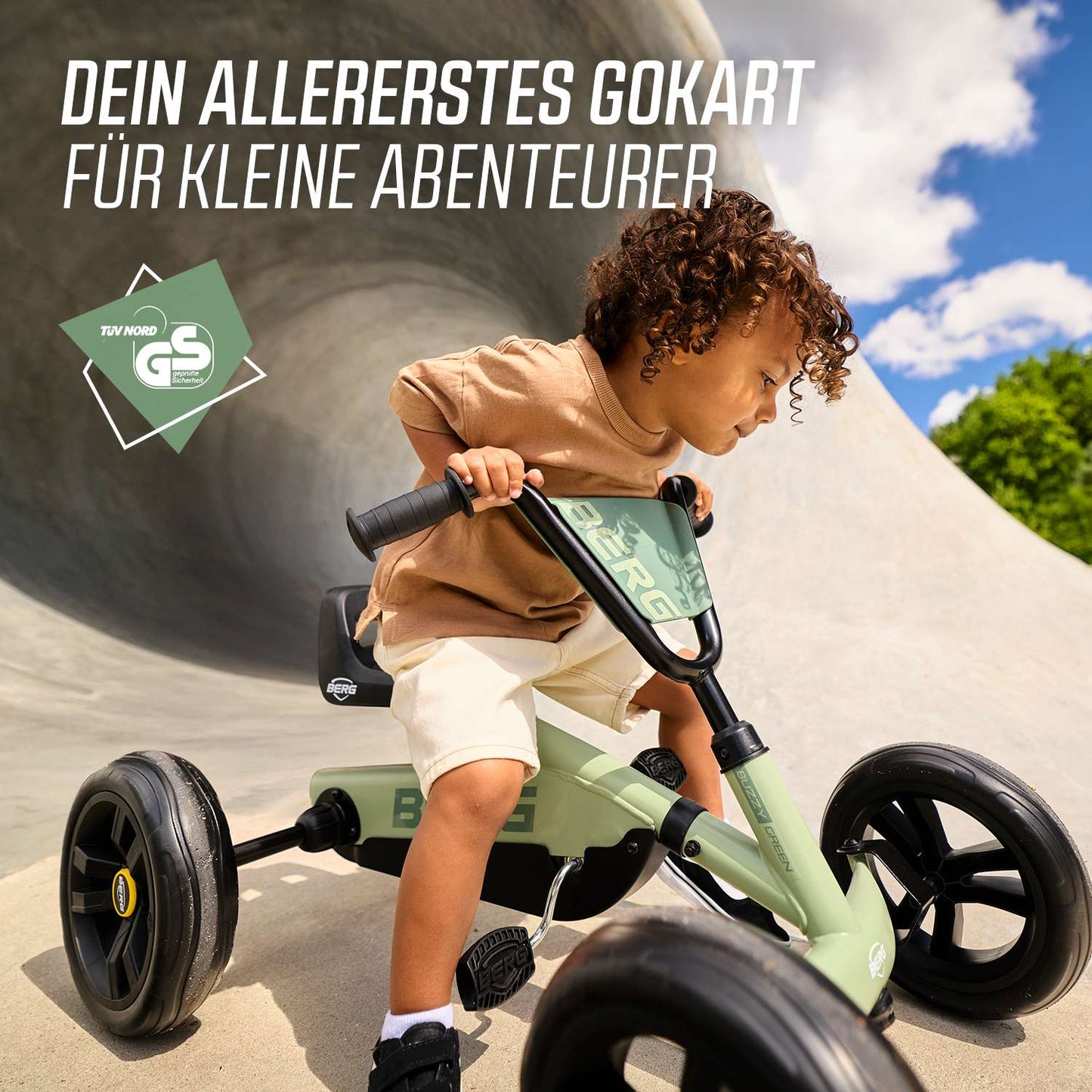 BERG Gokart Buzzy Retro Green