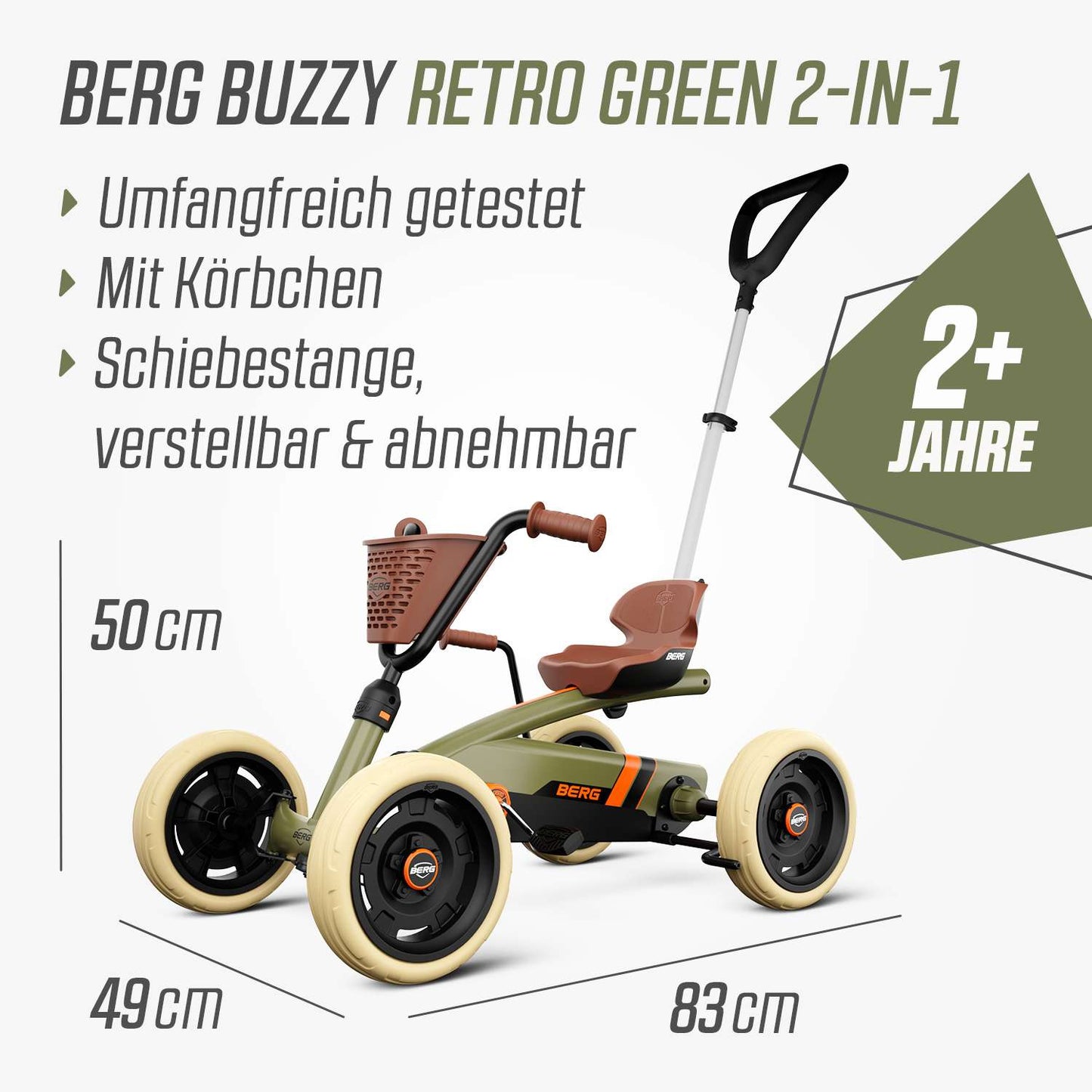BERG go-kart Buzzy Retro 2-in-1 Green