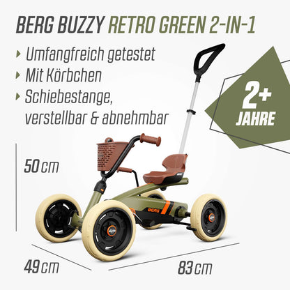 BERG go-kart Buzzy Retro 2-in-1 Green