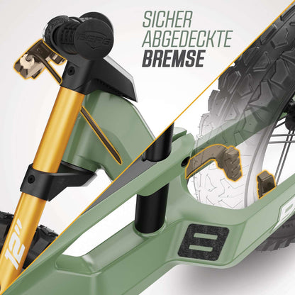 BERG Biky Cross Green - Laufrad mit Handbremse 12“