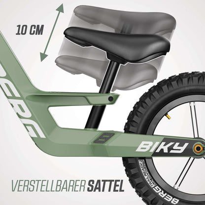 BERG Biky Cross Green - Laufrad mit Handbremse 12“