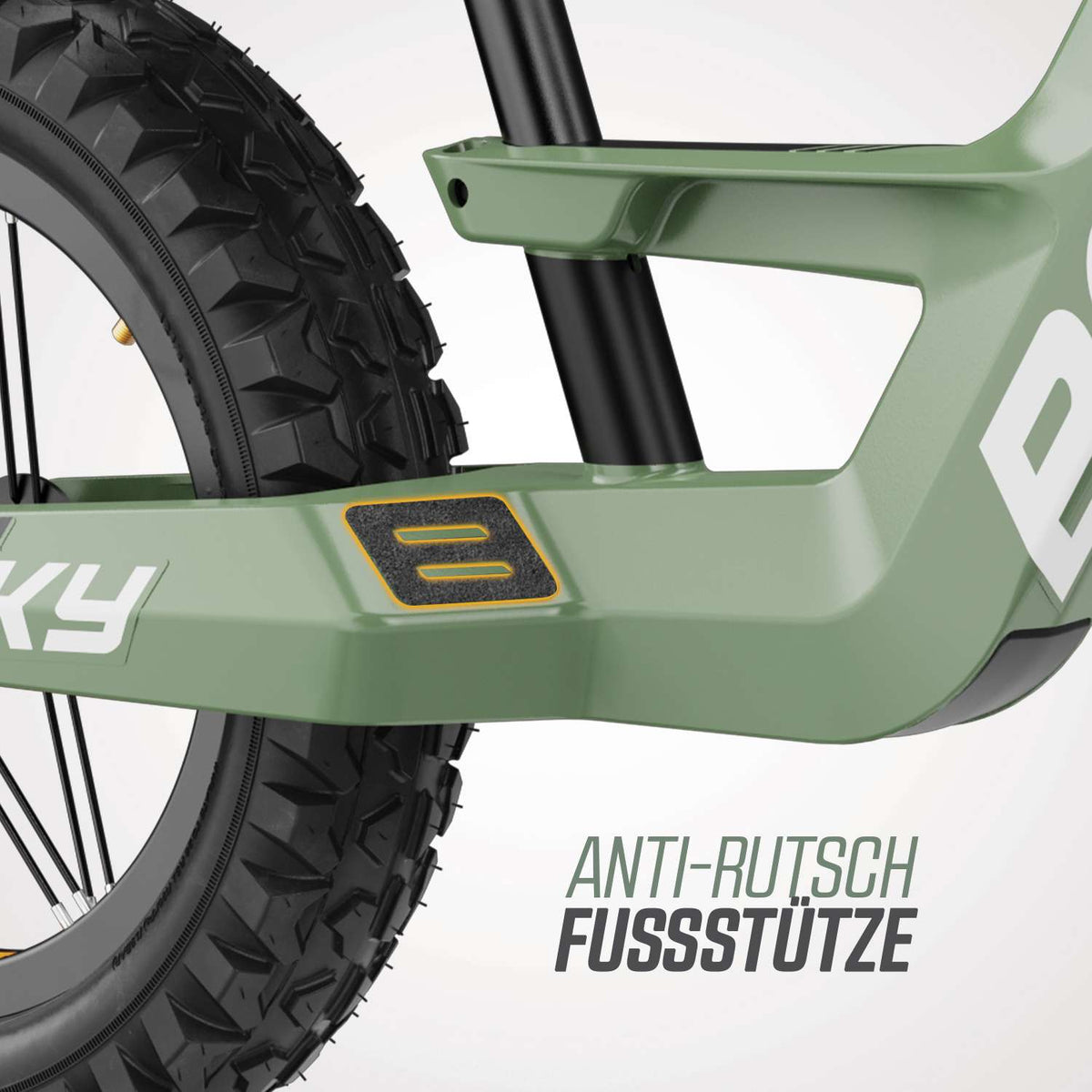 BERG Biky Cross Green - Laufrad mit Handbremse 12“