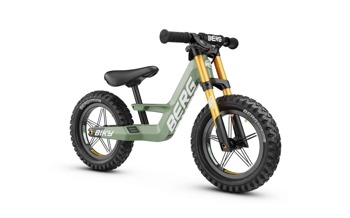 BERG Biky Cross Green - Laufrad mit Handbremse 12“