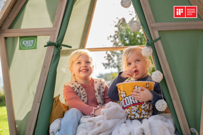 EXIT Yuki 550 Holzspielhaus mit Rutsche und Matschküche