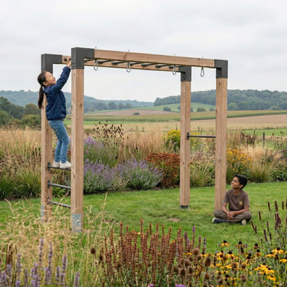 EXIT Linea Robust 110 Holz-Monkeybar mit Doppelschaukel