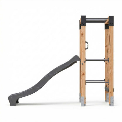 EXIT Linea Robust 110 Holz-Monkeybar mit Doppelschaukel und Rutsche