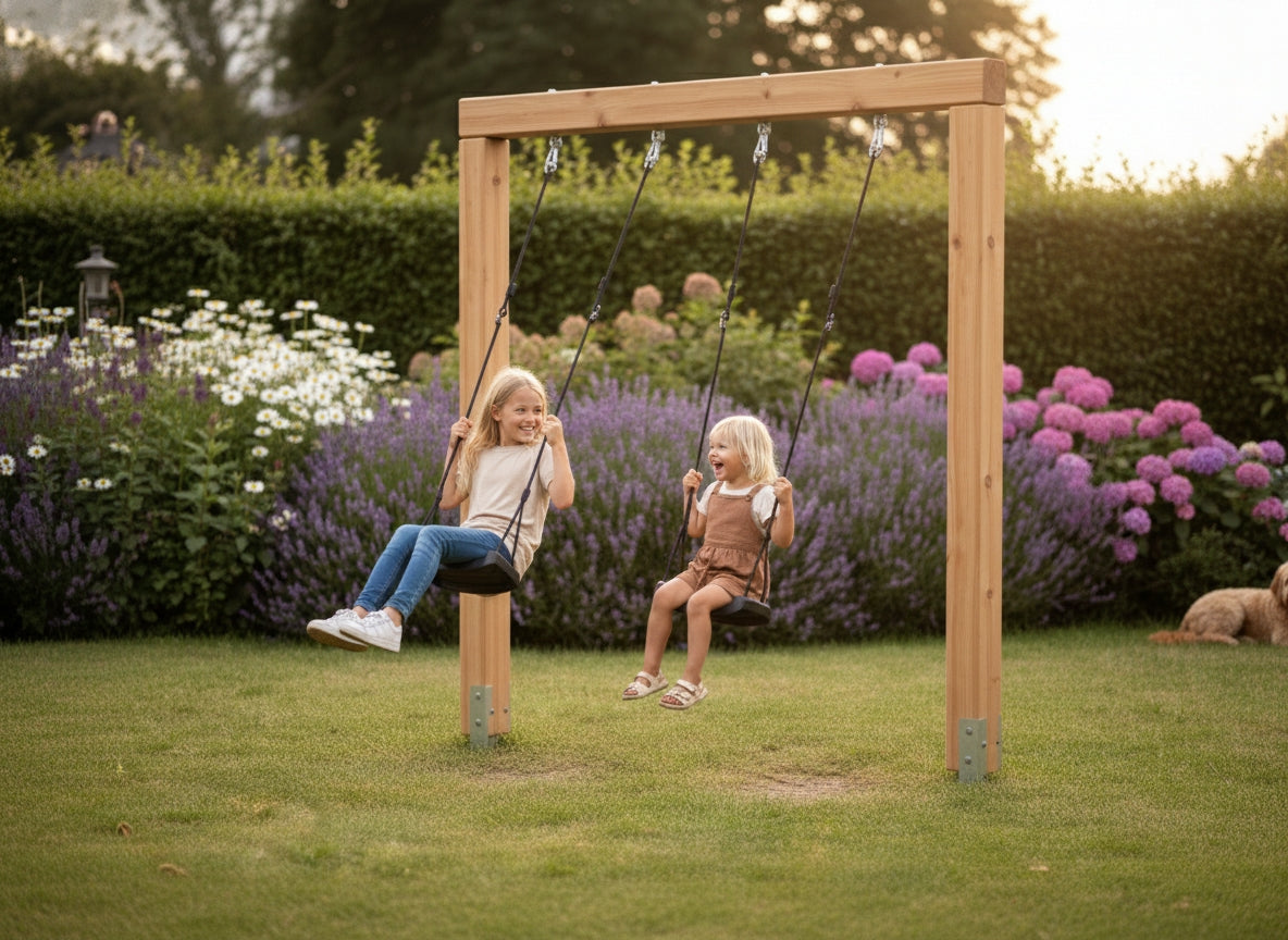 EXIT Linea Massiv 140 doppelte Holzschaukel
