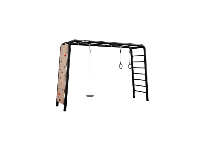 BERG PlayBase Large Reck/Leiter mit Tellerschaukel und Ringe und Kletterwand