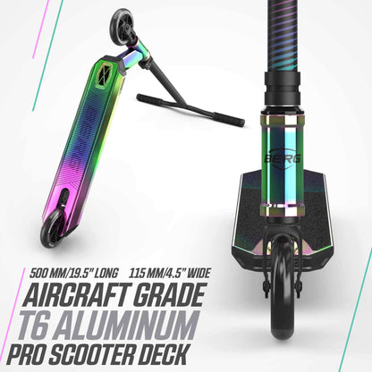 BERG Proxus X1 scooter neon chrome/black - stunt scooter