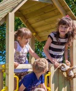 Spielturm Carol 1aus Holz mit Rutsche und Klettersprossen