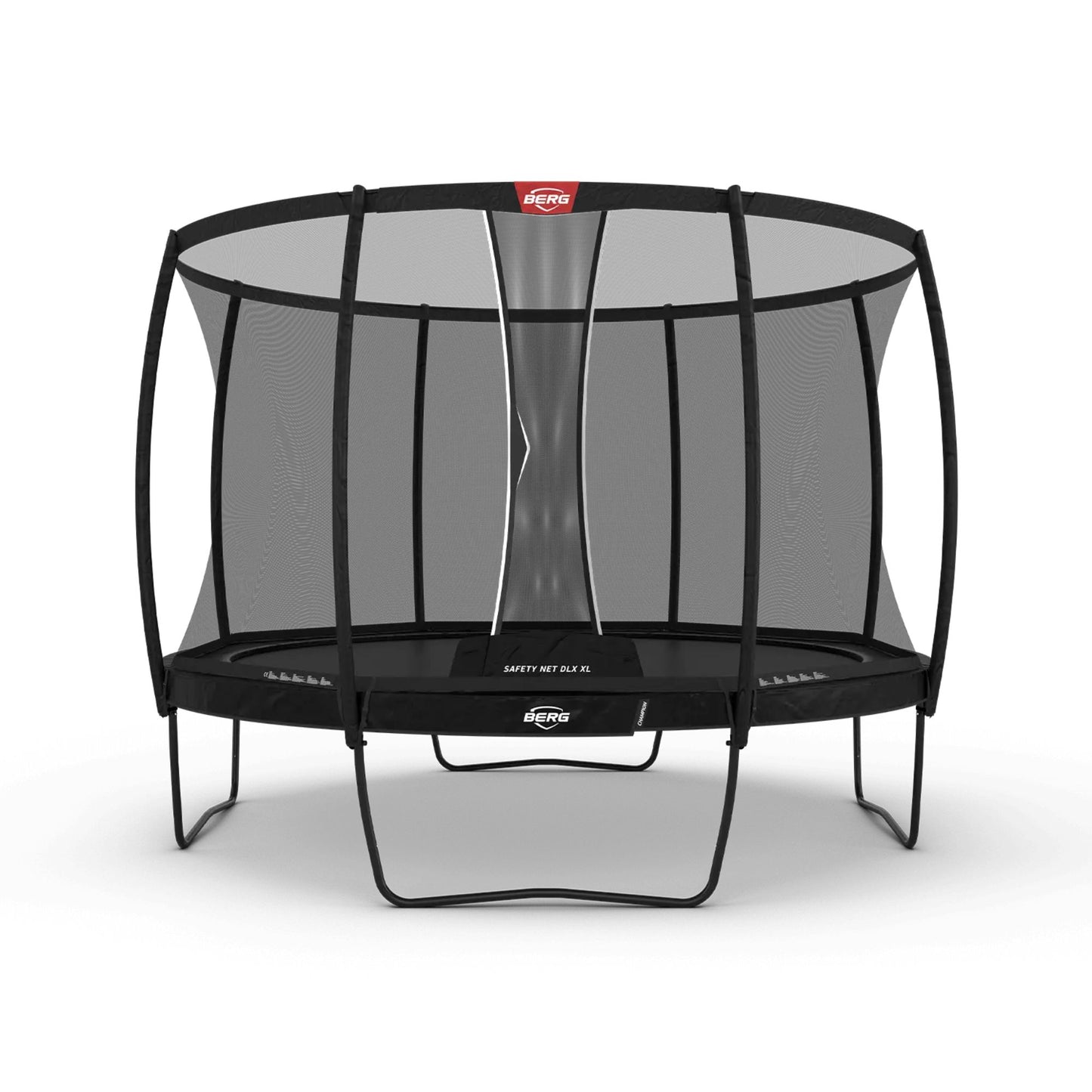 BERG Trampolin Champion 430 rund schwarz mit XL Sicherheitsnetz Deluxe