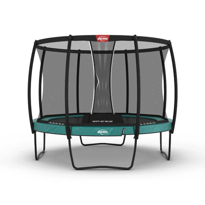 BERG Trampolin Champion Regular 330/380 rund grün mit Sicherheitsnetz Deluxe