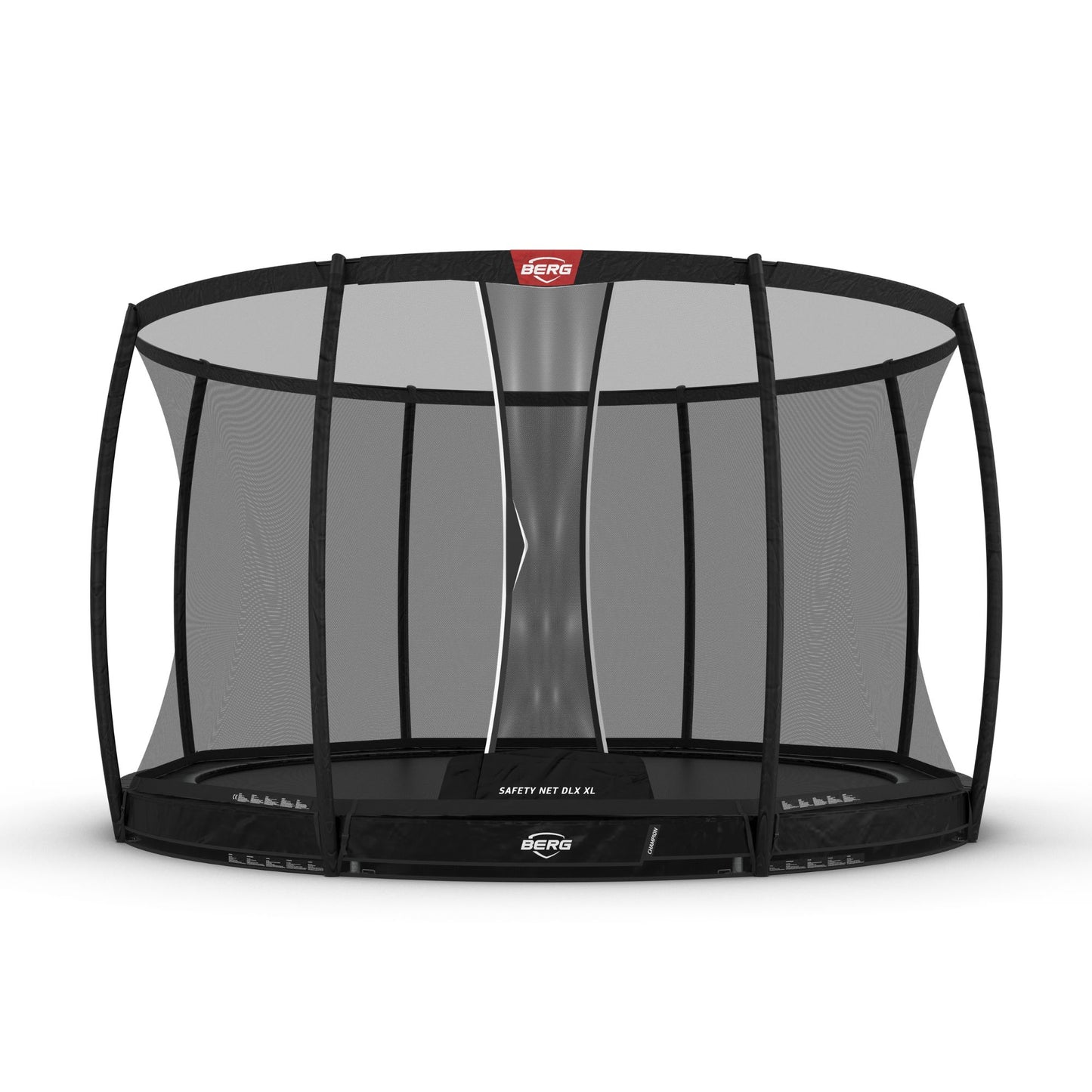 BERG Champion InGround 430 Bodentrampolin XL Sicherheitsnetz Deluxe schwarz