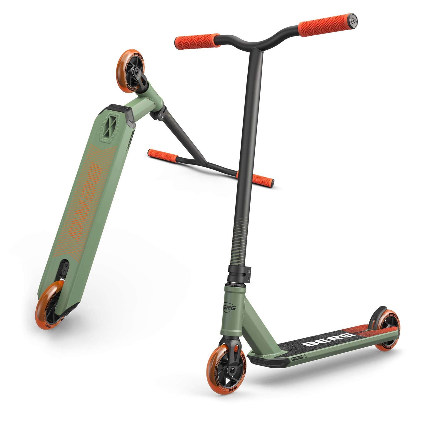 BERG Tretroller Proxus X1 Grün/Orange - Stuntroller
