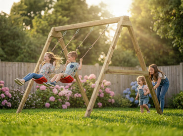 EXIT Ivy play tower with slide and swing