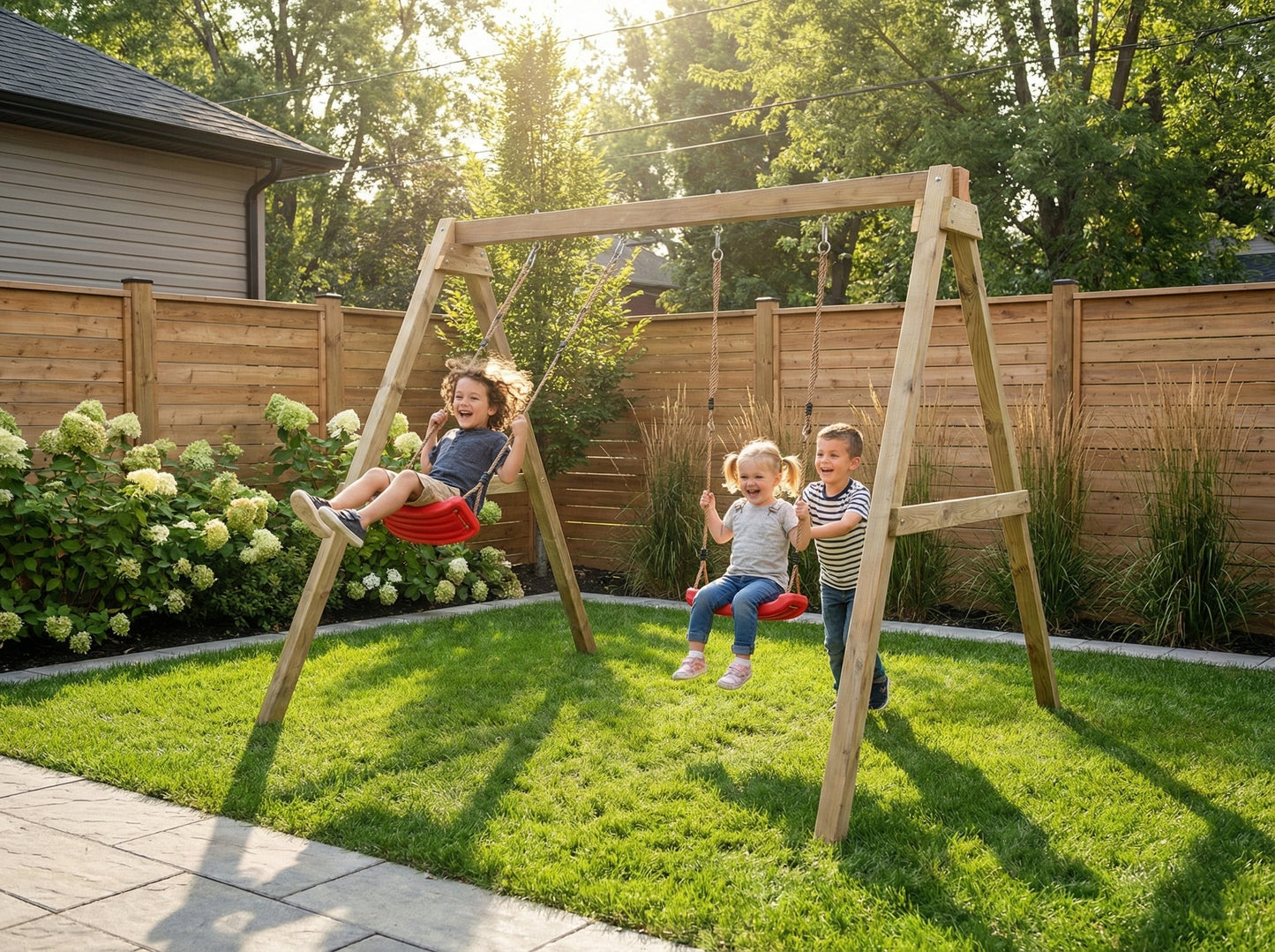 EXIT Ivy play tower with slide and swing