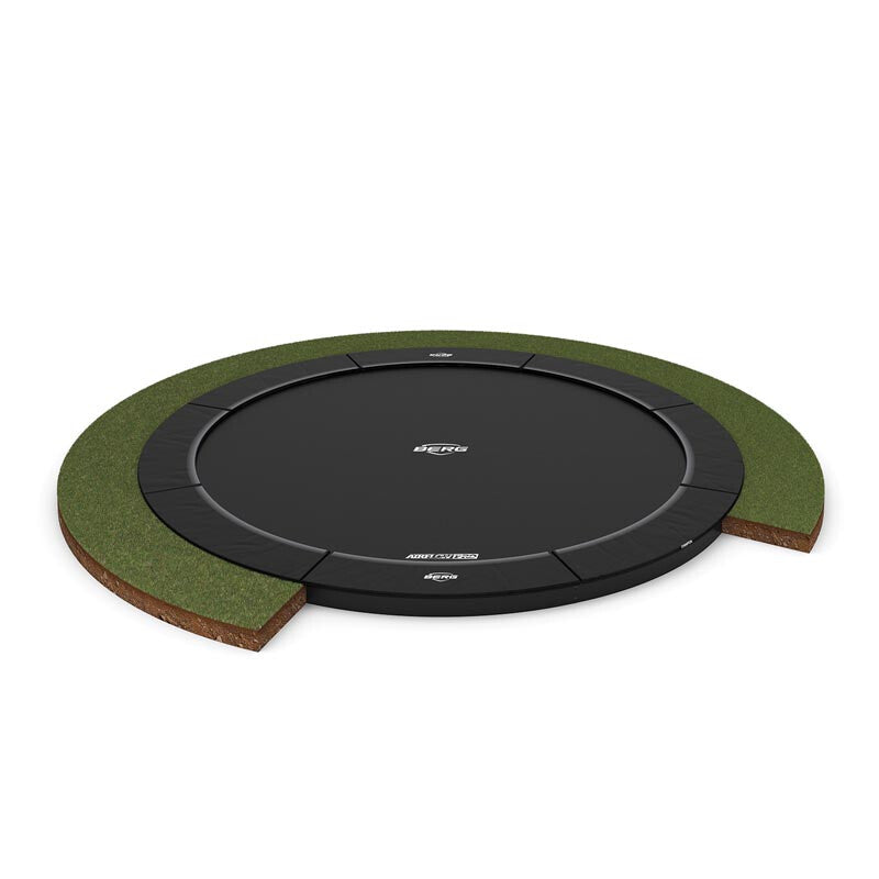 BERG Champion FlatGround 330 Bodentrampolin rund schwarz