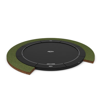 BERG Champion FlatGround 430 Bodentrampolin rund schwarz