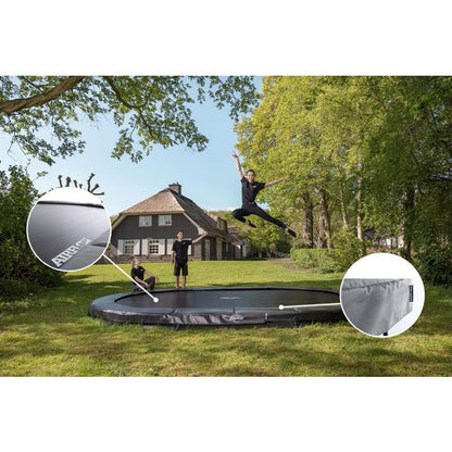 BERG Champion InGround 350 Bodentrampolin oval grau Details