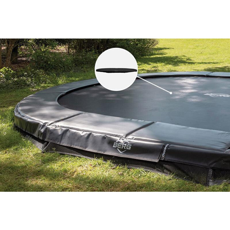 BERG Champion InGround 350 Bodentrampolin oval grau Sprungtuch