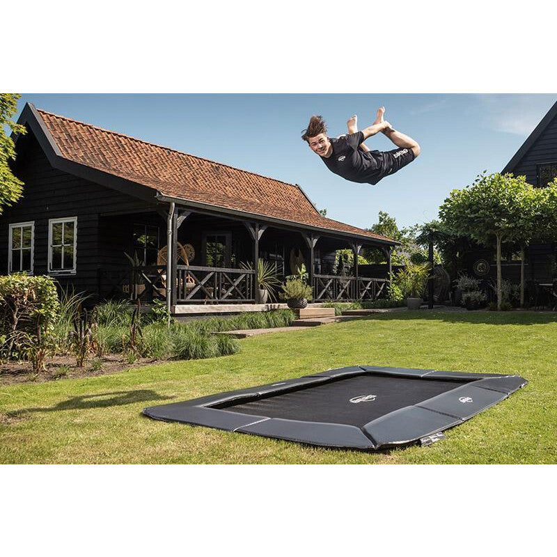 BERG Ultim Champion FlatGround Eco 410 Bodentrampolin rechteckig Sprungkraft